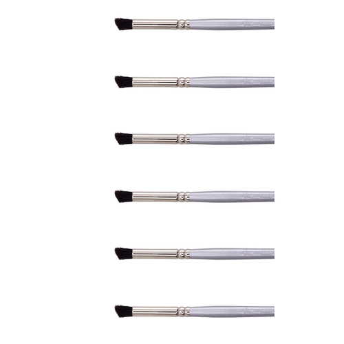 6PK Jasart Ox Hair Deer Foot Watercolour/Oil Brush - Size 1/8
