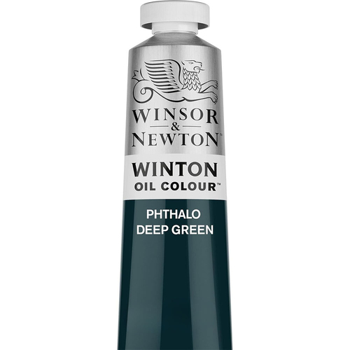 Winsor & Newton 200ml Winton Oil Colour Paint Tube Phthalo Deep Green
