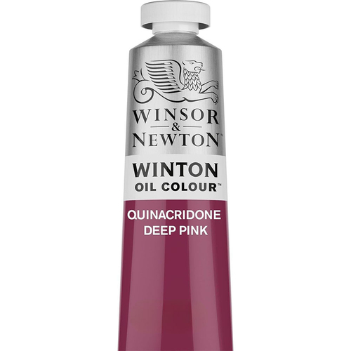 Winsor & Newton 200ml Winton Oil Colour Paint Tube Quin Deep Pink