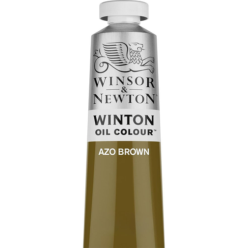 Winsor & Newton 200ml Winton Oil Colour Paint Tube Azo Brown
