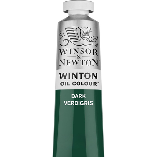 Winsor & Newton 200ml Winton Oil Colour Paint Tube Dark Verdigris