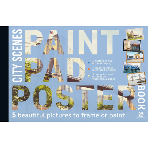 Search Press Paint Pad Poster Book City Scenes Paperback Book