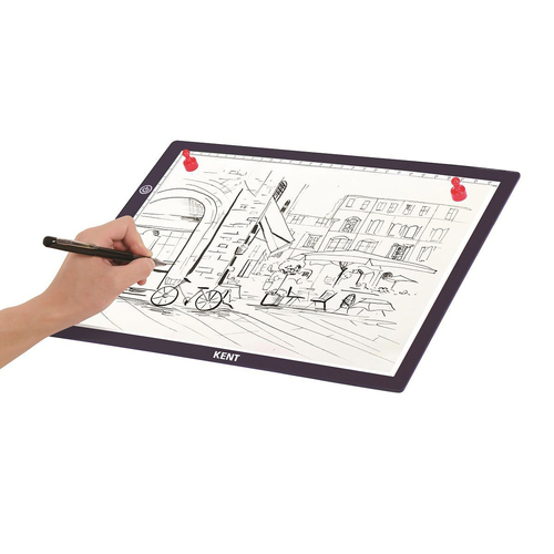 Kent A3 Lightpad Home Desktop Drawing Tracing Set 