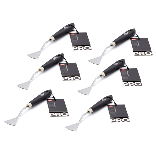 6PK Jasart Elevate Effects Metal Palette Knife Fan Small - Black
