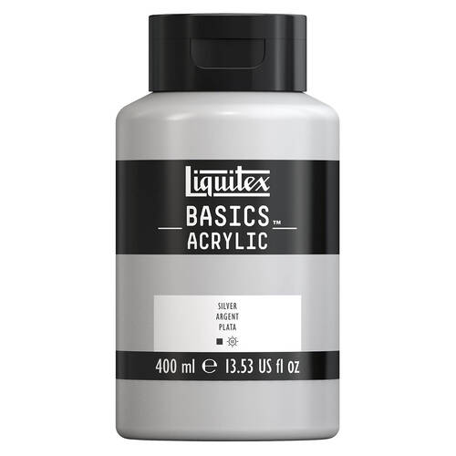 Liquitex Basics Acrylic 400ml Silver Home Arts And Crafts Painting