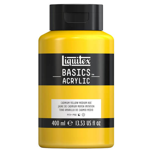 Liquitex Basics Acrylic 400ml Cad Yellow Med Hue Home Arts Crafts Painting