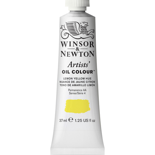 Winsor & Newton Artists Oil Colour 37ml Paint Tube Lemon Yellow Hue Series 4