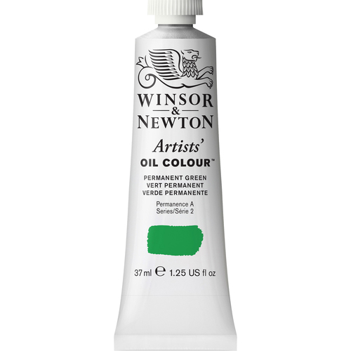 Winsor & Newton Artists Oil Colour 37ml Paint Tube Permanent Green Series 2