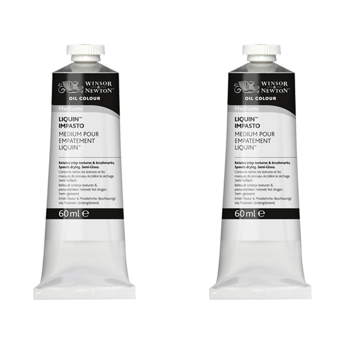 2PK Winsor & Newton 60ml Liquin Impasto Tube Quick Drying Mediums