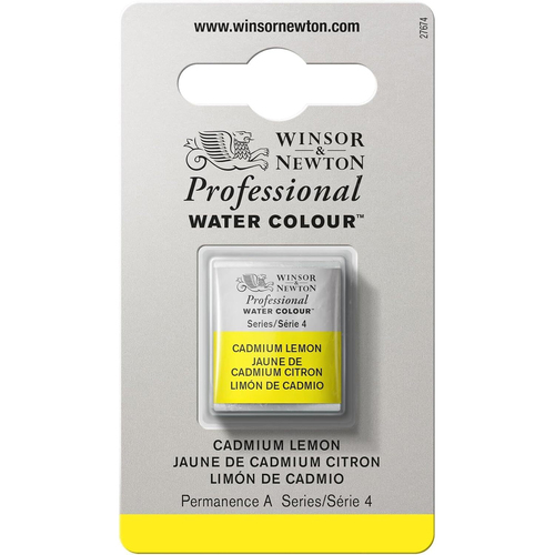 Winsor & Newton Professional Watercolour Half Pan Cadmium Lemon S4