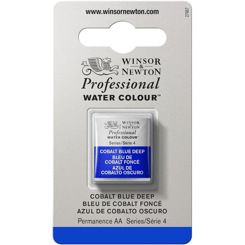 Winsor & Newton Professional Watercolour Half Pan Cobalt Deep Blue S4