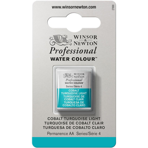 Winsor & Newton Professional Watercolour Half Pan Cobalt Turquoise Light S4