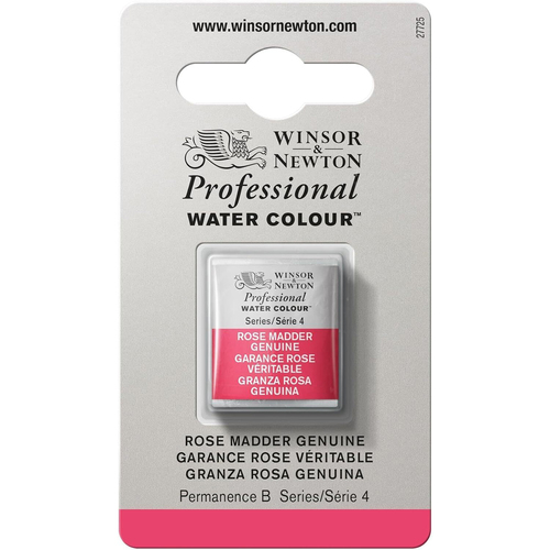 Winsor & Newton Pro Watercolour Half Pan Rose Madder Genuine S4