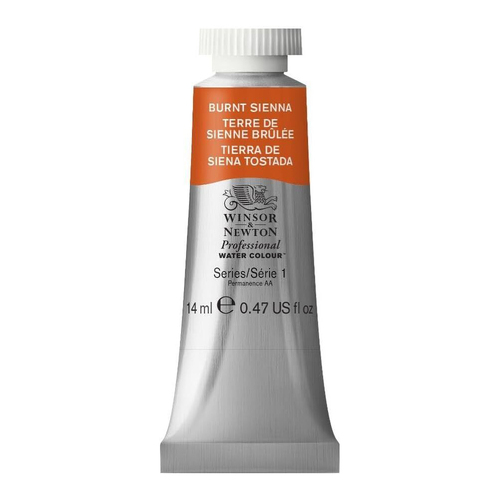 Winsor & Newton 14ml Professional Watercolour Tube Burnt Sienna S1