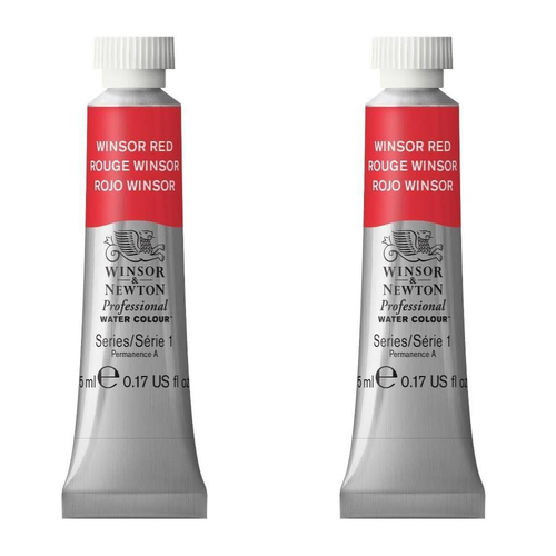 2PK Winsor & Newton 14ml Professional Watercolour Tube Burnt Umber S1