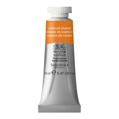 Winsor & Newton 14ml Professional Watercolour Tube Cadmium Orange S4