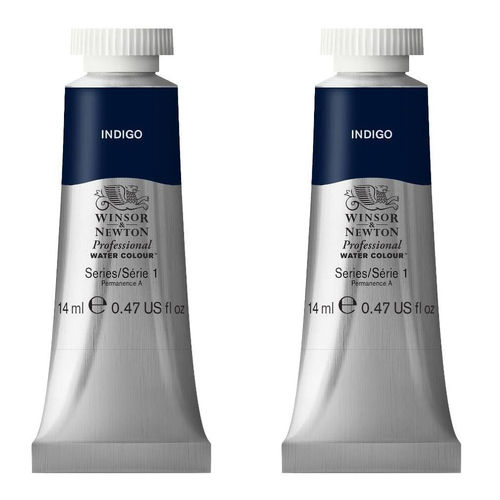 2PK Winsor & Newton 14ml Professional Watercolour Tube Indigo S1