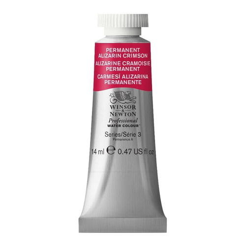 Winsor & Newton 14ml Pro Watercolour Tube Permanent Alizarin Crimson S3