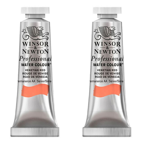 2PK Winsor & Newton 14ml Professional Watercolour Tube Venetian Red S1