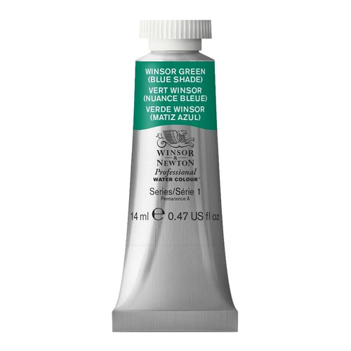Winsor & Newton 14ml Pro Watercolour Tube Winsor Green Blue Shade S1