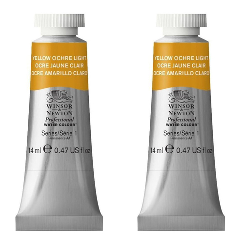 2PK Winsor & Newton 14ml Professional Watercolour Tube Winsor Lemon S1