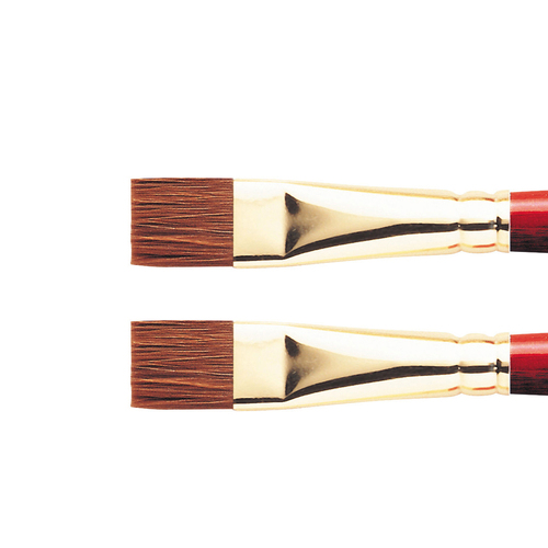 2PK Winsor & Newton Sceptre Gold II Series 505 Flat/Bright Brush - Size 3