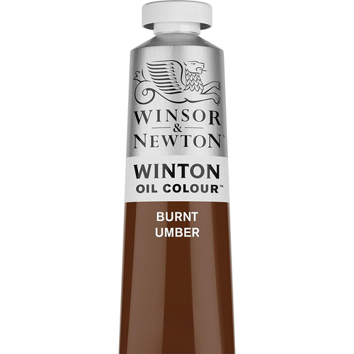 Winsor & Newton 200ml Winton Oil Colour Paint Tube Burnt Umber