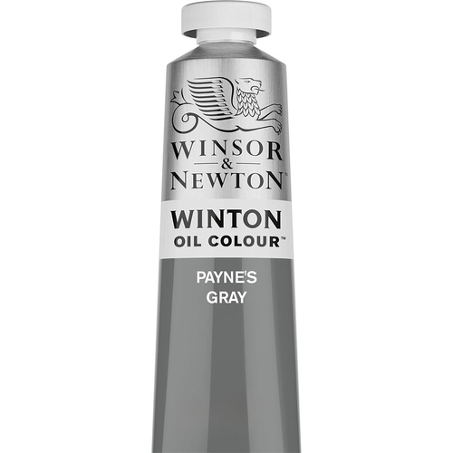 Winsor & Newton 200ml Winton Oil Colour Paint Tube Payne's Gray