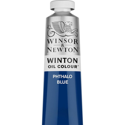 Winsor & Newton 200ml Winton Oil Colour Paint Tube Phthalo Blue