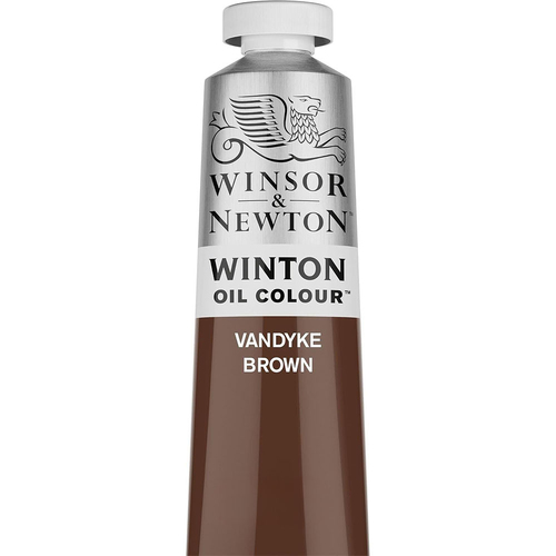 Winsor & Newton 200ml Winton Oil Colour Paint Tube Vandyke Brown