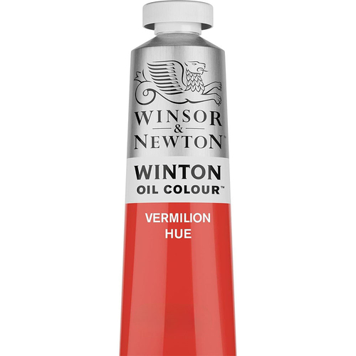 Winsor & Newton 200ml Winton Oil Colour Paint Tube Vermilion Hue