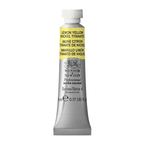 Winsor & Newton 5ml Professional Watercolour Tube Lemon Yellow S4
