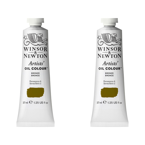 2PK Winsor & Newton Artists Oil Colour 37ml Paint Tube Bronze Series 2