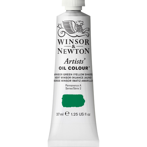 Winsor & Newton Artists Oil 37ml Paint Tube Winsor Green Yell Shade S2
