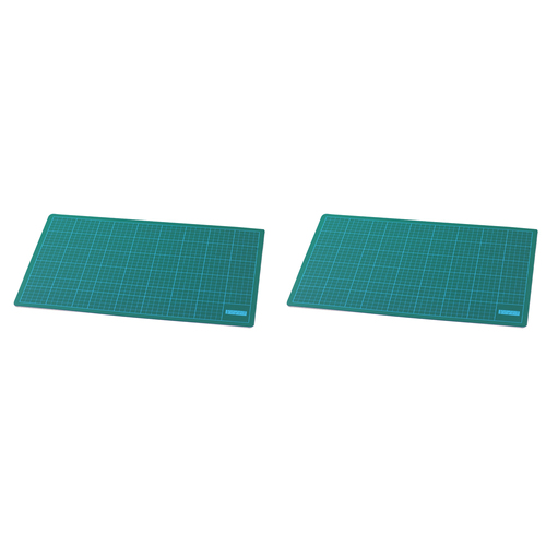 2PK Jasart Self-Healing A4 Cutting Mat Board Art/Craft 22x30cm - Green