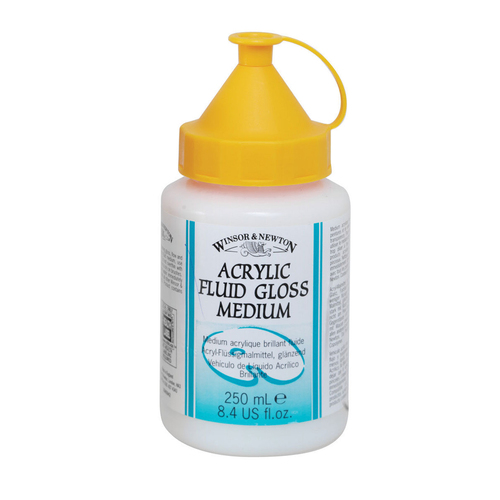 Winsor & Newton Acrylic 250ml Painting Fluid Gloss Medium Liquid
