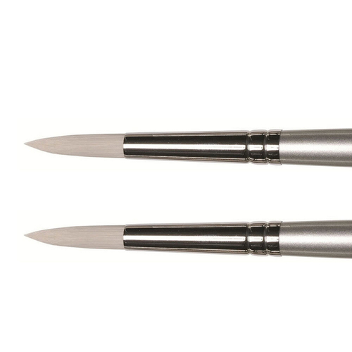 2PK Winsor & Newton AWMOC Artisan Long Handle Round Paint Brush - Size 6