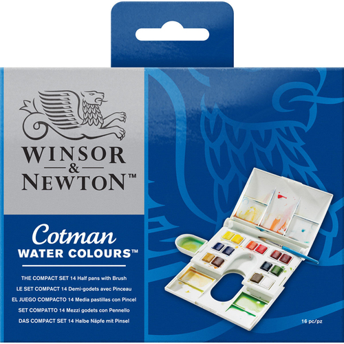 Winsor & Newton Cotman Watercolour Half-Pans Compact Set