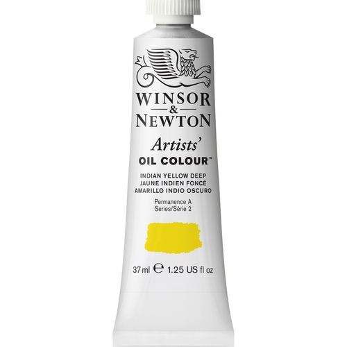 Winsor & Newton Artists Oil Colour 37ml Paint Tube Indian Yellow Deep S2