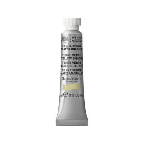 Winsor & Newton 14ml Pro Watercolour Tube Terre Verte Yellow Shade S1