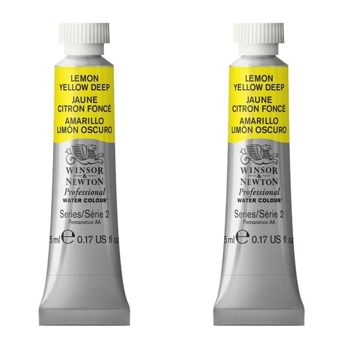 2PK Winsor & Newton 14ml Pro Watercolour Tube Winsor Orange Red Shade S1