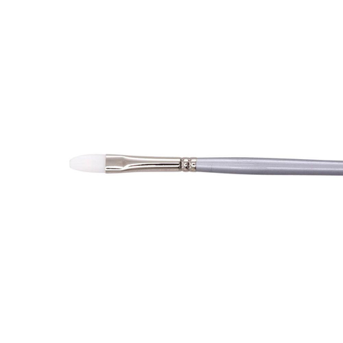Jasart White Taklon Filbert Art Painting Brush - Size 10