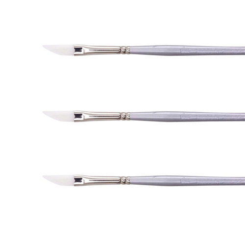 3PK Jasart Gold Taklon Long Liner Watercolour Brush - Size 0