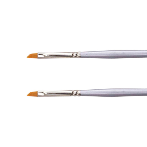 2PK Jasart Hangsell Gold Taklon Angle Paint Brush - Size 10