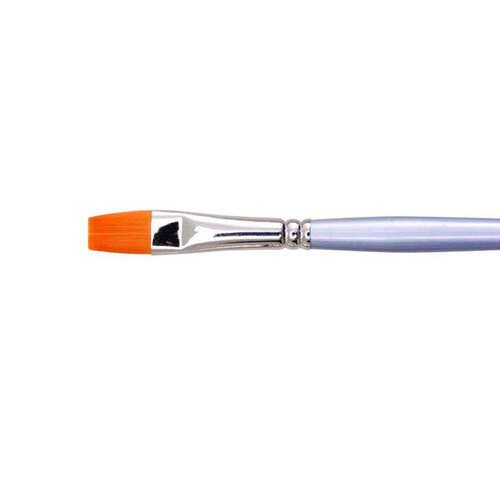 Jasart Hangsell Gold Taklon Short Flat Brush - Size 10