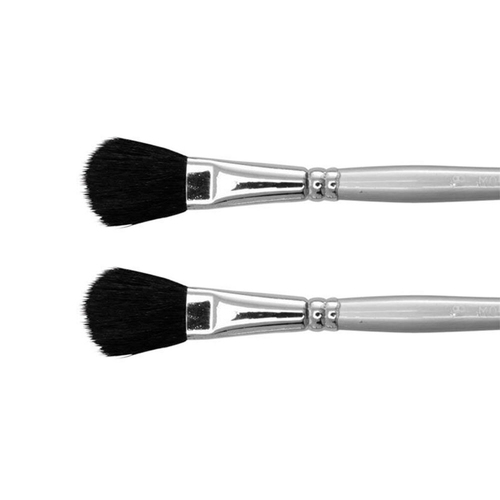 2PK Jasart Hangsell Goat Hair Mop Brush Size 6 - Black