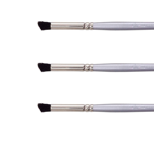 3PK Jasart Hangsell Ox Hair Deer Foot Brush - Size 1/16