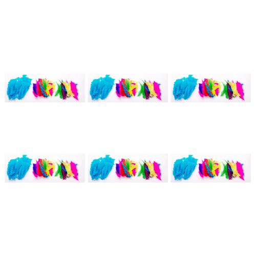 6x 50pc Jasart Small Feathers Art/Craft Decoration - Assorted
