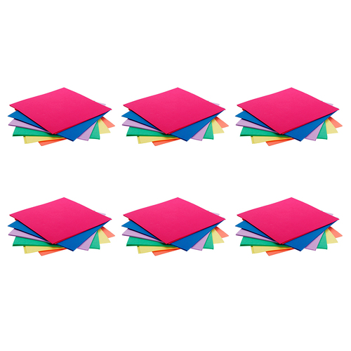 6x 500pc Jasart Coloured Foam Shapes Art/Craft Decoration - Assorted