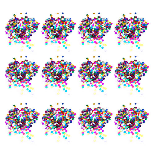 12PK Jasart Sequins Art/Craft Scrapbooking 25g - Assorted